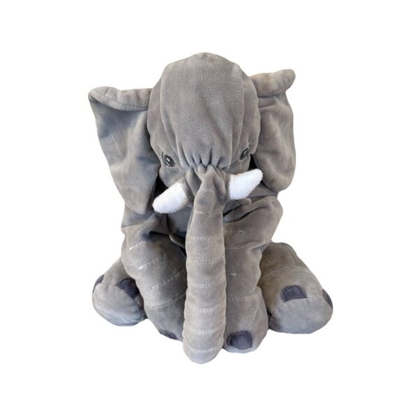 Elephant Plush Stuffed Animal Toys Jungle Big Soft Gray No Tags IKEA - Picture 1 of 7